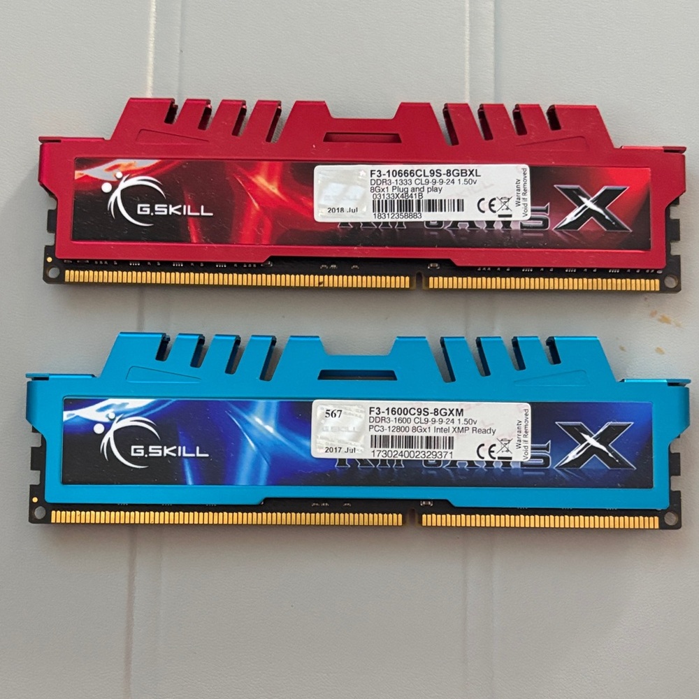 G.Skill Ripjaws X Series DDR3 1866 16G (8 GB x 2)